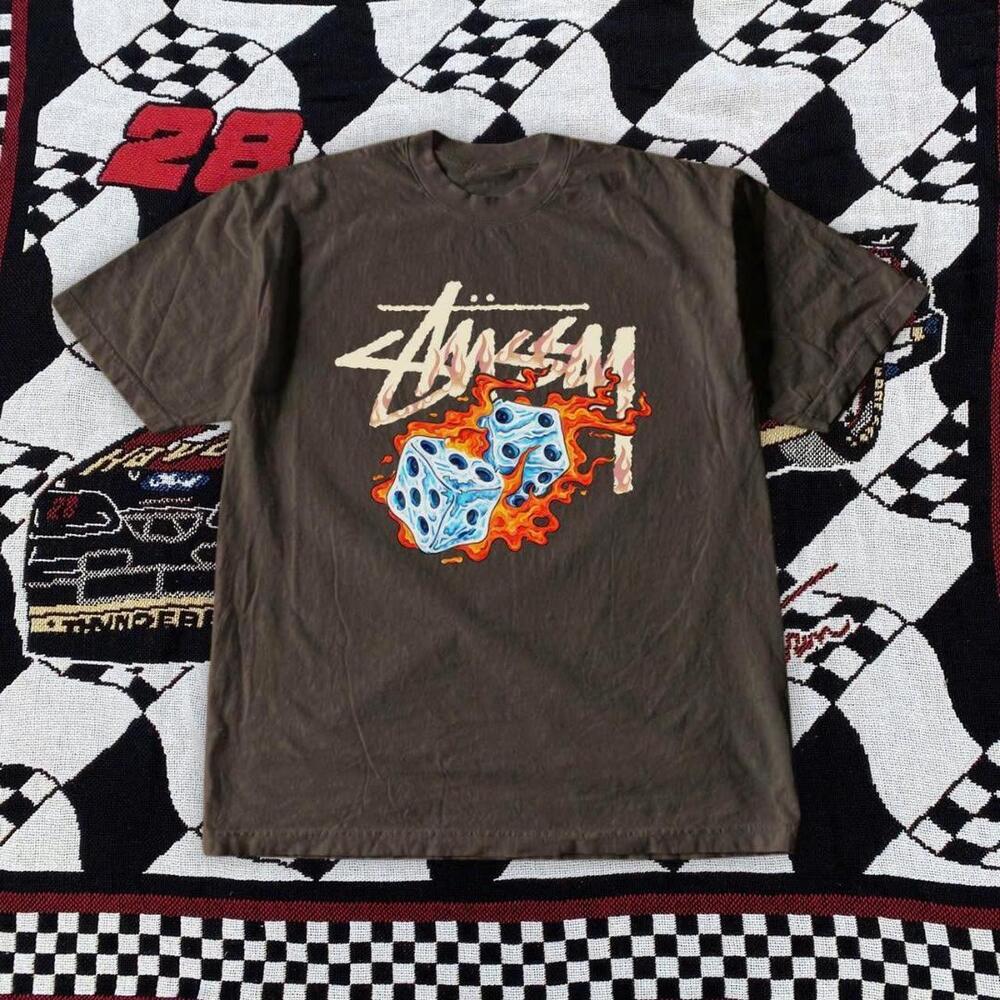 Brown Stussy Dice Tee